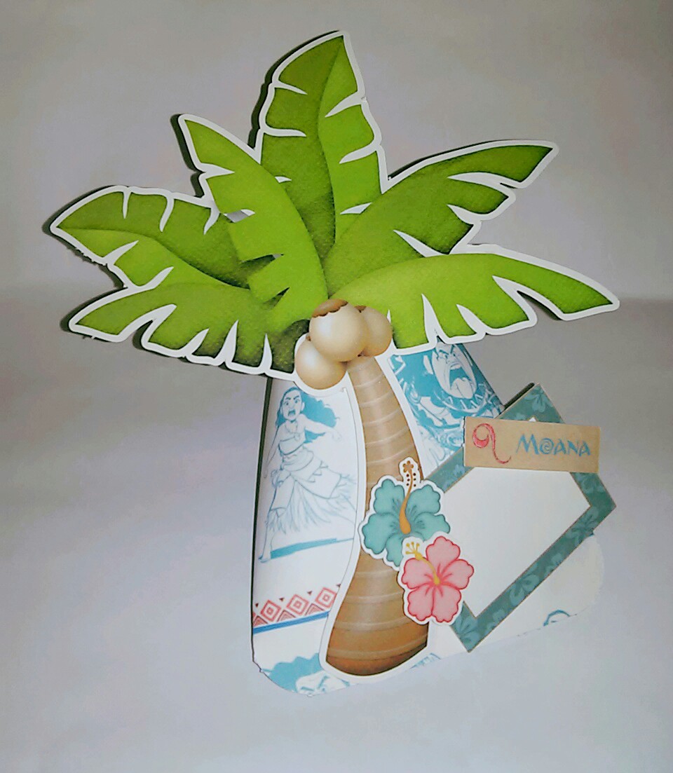 Caixa com coqueiro Moana