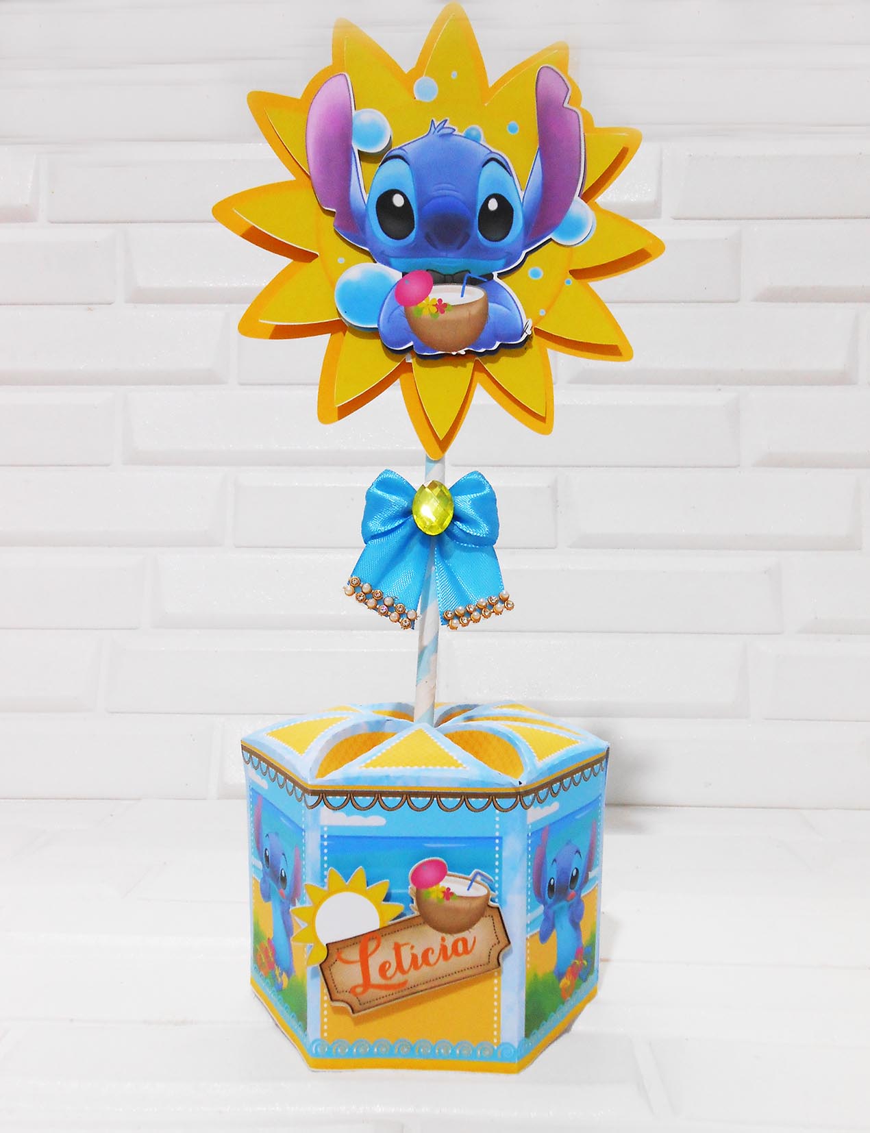 Centro de mesa Stitch