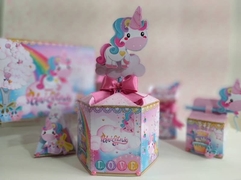 Centro de mesa Unicornio