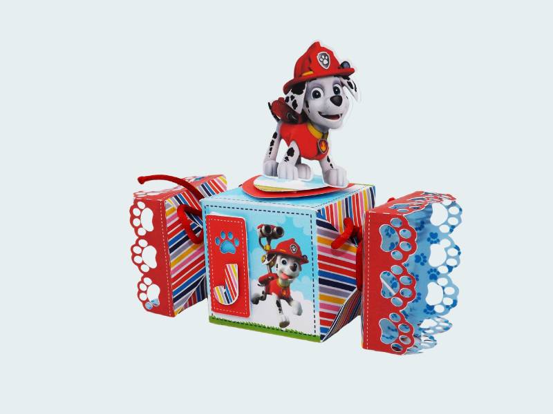 CAIXA BALA Patrulha Canina Skye e Everest